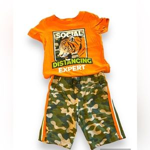 Epic Threads Boys Camo Shorts Set (Size 6)